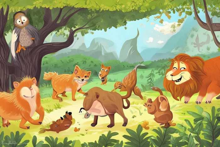 多种动物故事分角色；多种动物故事分角色的游戏