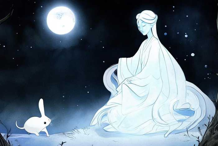 嫦娥 玉兔故事 儿童故事 猫小帅故事嫦娥和玉兔