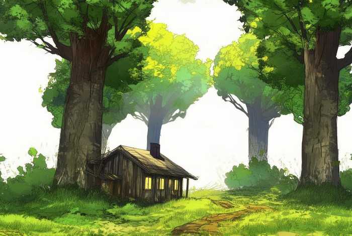 大树小房子简笔画、大树小房子简笔画怎么画