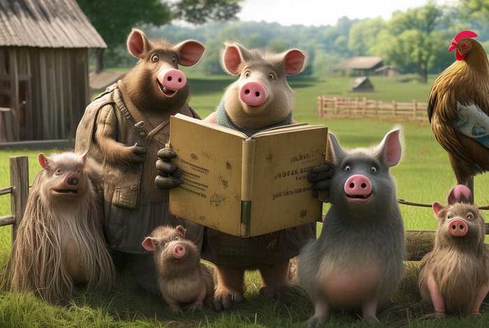 动物庄园的内容简介；动物庄园的内容简介英文