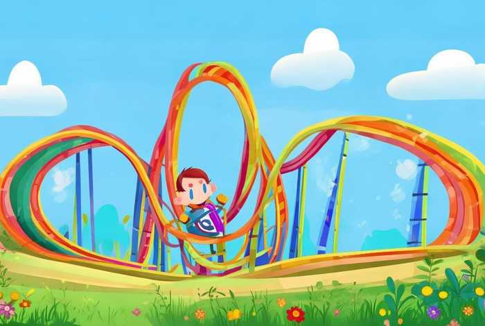 儿童过山车图画 儿童过山车图画简单