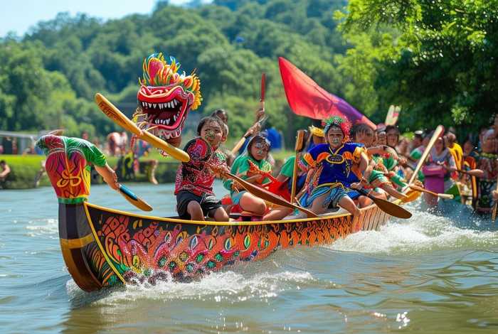 儿童赛龙舟表演（儿童赛龙舟表演文案）