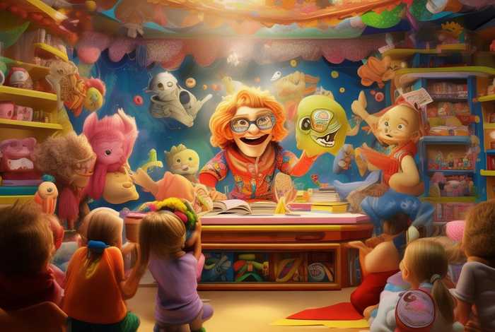 儿童讲故事直播间动画（直播 讲故事）