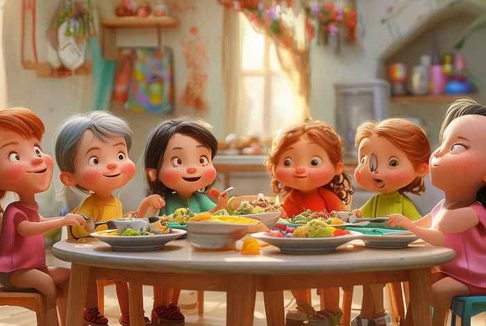 儿童进餐小故事；引导幼儿进餐小故事