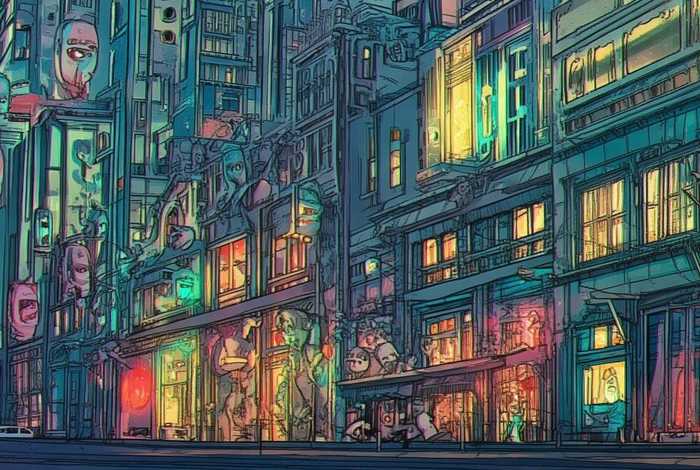 城市拟人化的动漫图片、城市拟人化的动漫图片高清