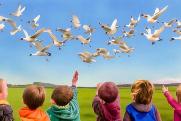 大雁南飞幼儿故事；大雁南飞幼儿故事大全