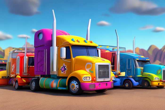 大货车儿童动画视频集锦高清，大货车儿童动画片