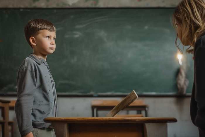 挨手板故事、学生挨手板故事