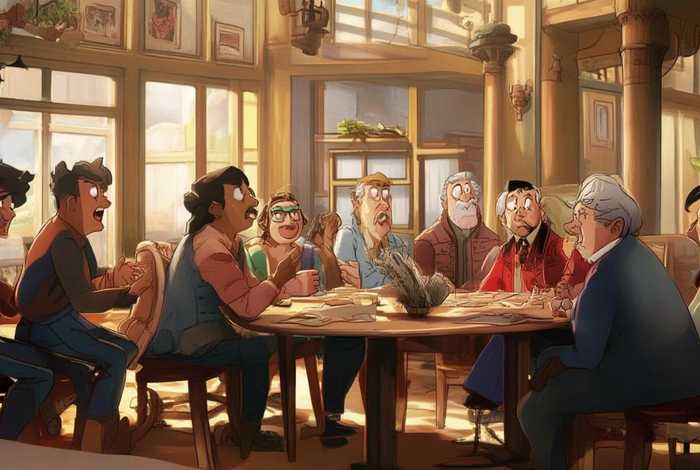 多人对话故事、多人物对话故事