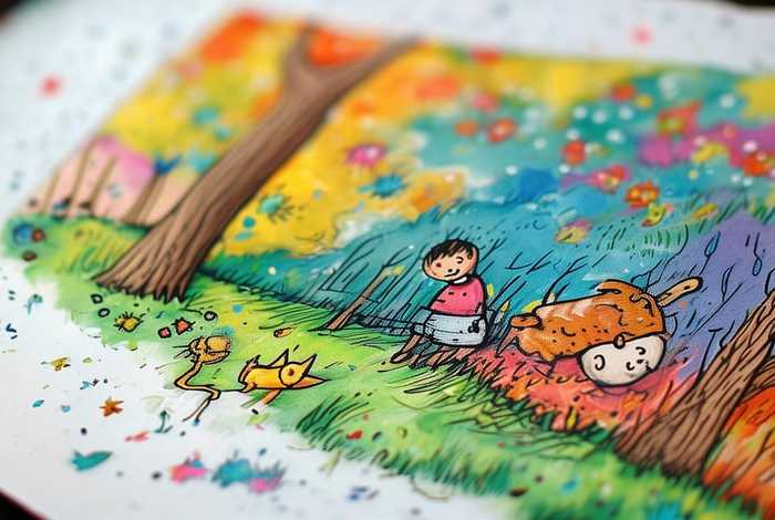 彩笔绘故事；彩铅绘本故事简笔画