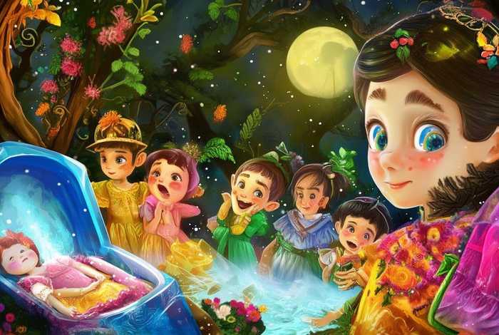 儿童讲的白雪公主故事视频表演，幼儿视频故事白雪公主