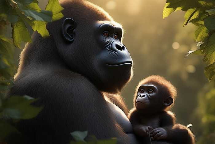 大猩猩儿童故事视频、大猩猩的故事睡前故事视频