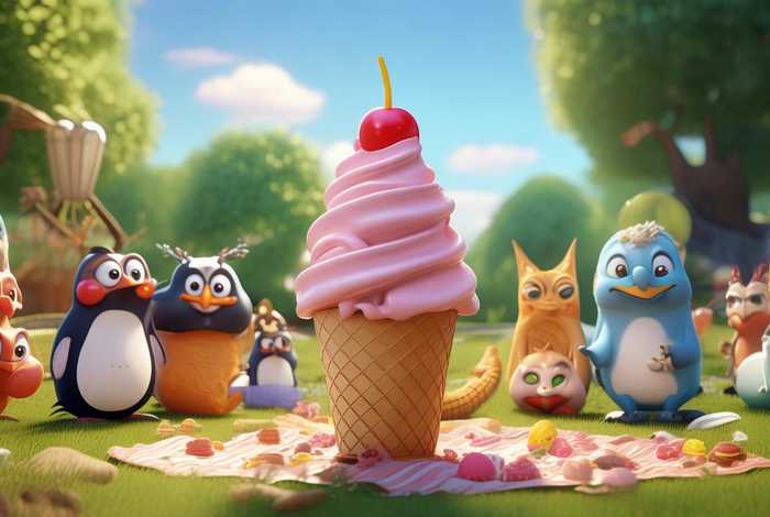 冰淇淋是谁吃的绘本故事；冰淇淋是谁吃的绘本故事视频