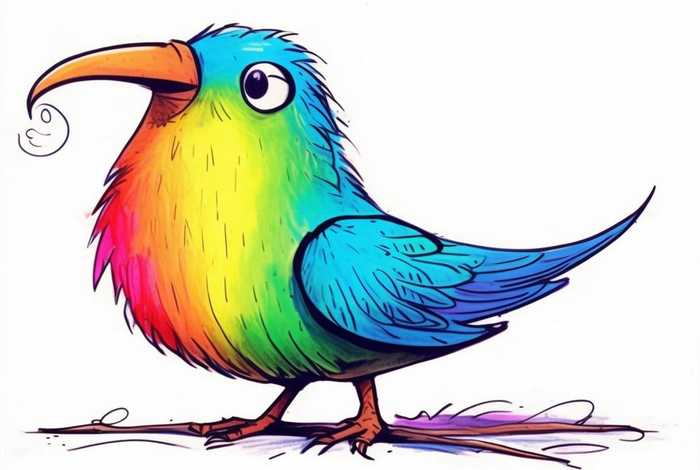 大嘴鸟的儿童画 - 大嘴鸟儿童画的画法