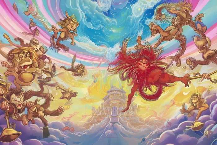 大闹天宫儿童故事绘本 大闹天宫绘本故事内容