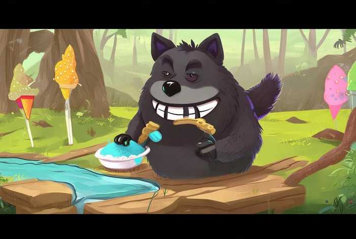 大灰狼吃冰激凌的故事，大灰狼吃冰激凌的故事视频