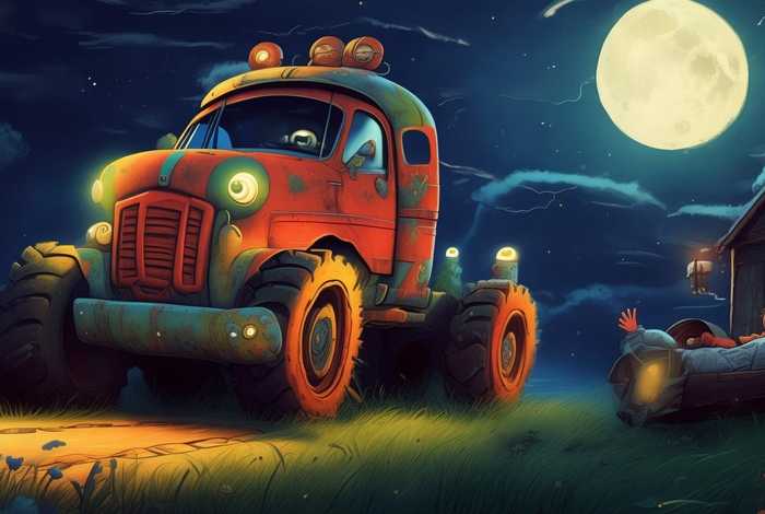 大型怪兽车儿童故事、怪兽车睡前故事