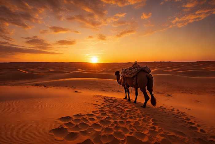 播放沙漠故事片；播放沙漠故事片尾曲