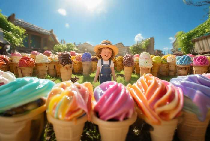 冰激凌农场儿童故事；100个冰激凌的故事