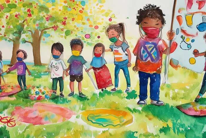 儿童防疫主题画水粉画 儿童防疫主题画水粉画怎么画