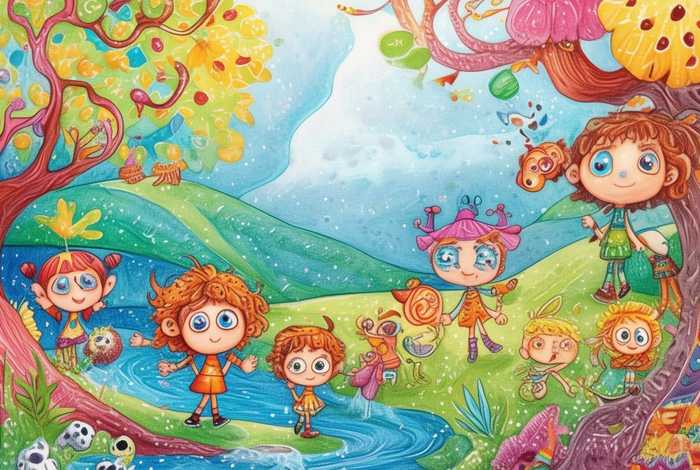 彩铅儿童画故事插图 彩铅.图画. 儿童 彩铅儿童画故事插图 彩铅.图画. 儿童