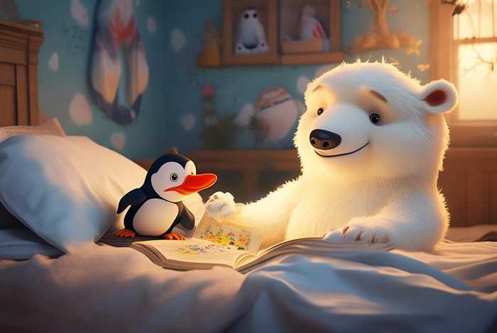 北极熊和企鹅的故事，北极熊和企鹅的故事睡前