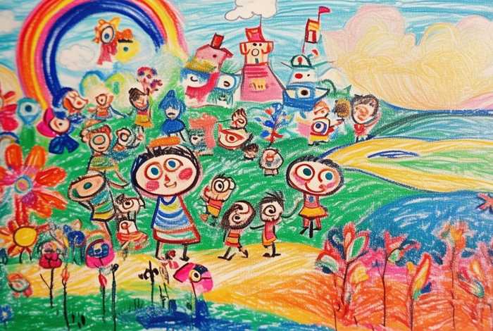 彩色铅笔儿童画 彩色铅笔画 儿童 彩色铅笔儿童画 彩色铅笔画 儿童