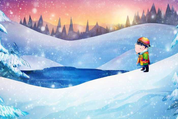 冰雪清澈成语故事儿童画（冰雪聪明成语故事）