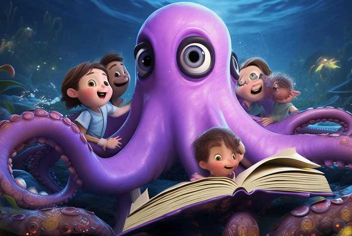 大王乌贼儿童睡前故事、大王乌贼的故事书