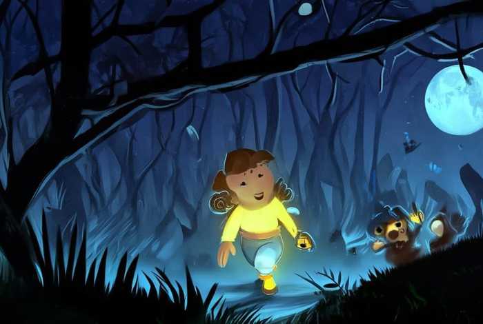 儿童黑夜的小故事、白天黑夜的小朋友故事