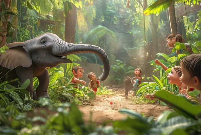 大象的鼻子幼儿故事、大象的鼻子幼儿故事视频