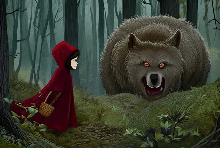 大灰狼和小红帽故事（大灰狼和小红帽故事简化版）