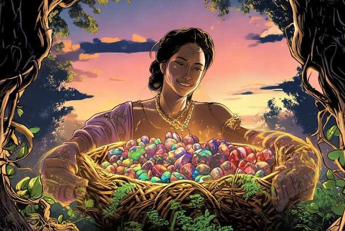 创编女娲捡五色石的故事，创编女娲捡五色石的故事作文