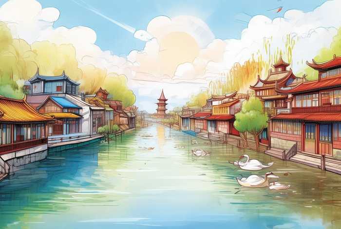 大运河儿童简笔画（大运河儿童简笔画图片）