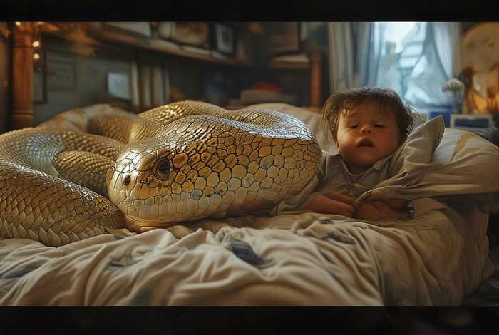 大蟒蛇儿童睡前故事、蟒蛇的睡前故事