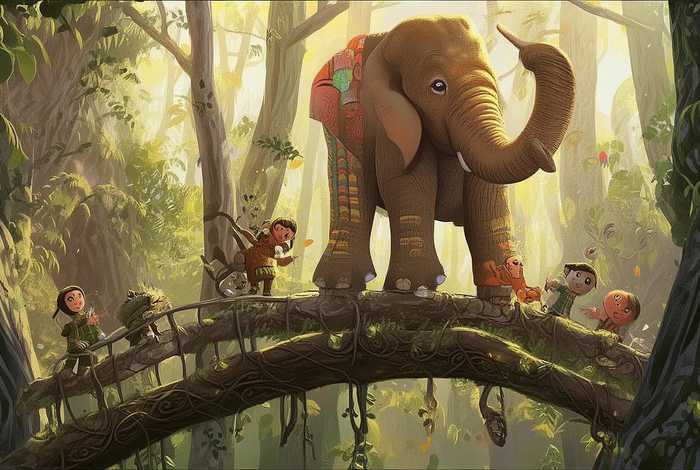 大象桥儿童故事，儿童故事大象的故事大全