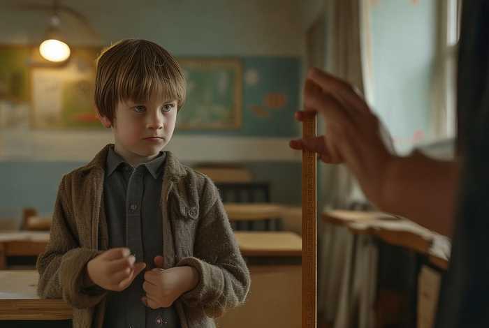 挨手板故事、学生挨手板故事