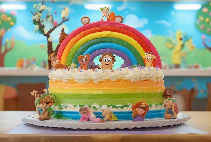 彩虹蛋糕故事情景画 彩虹蛋糕故事的启示是什么