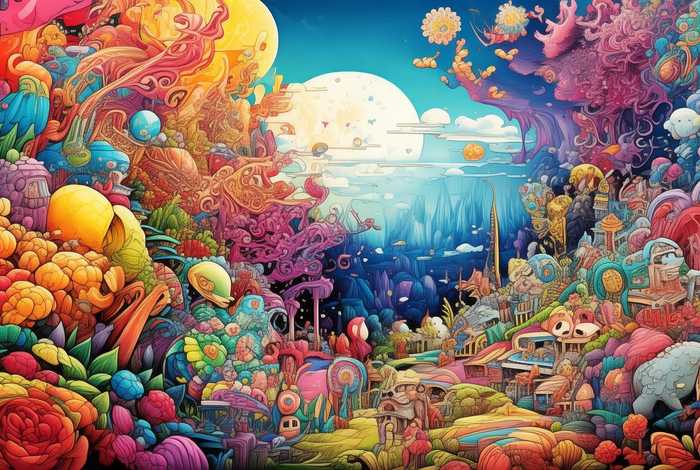 彩色故事板，彩色绘本故事