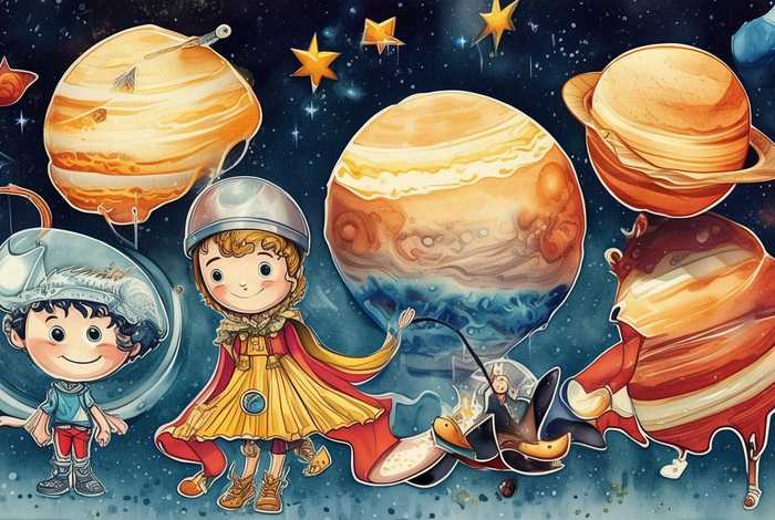 八大行星的儿童故事图片 八大行星的故事幼儿