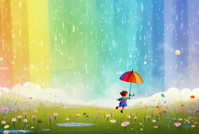 彩虹故事下雨了；彩虹故事下雨了图片