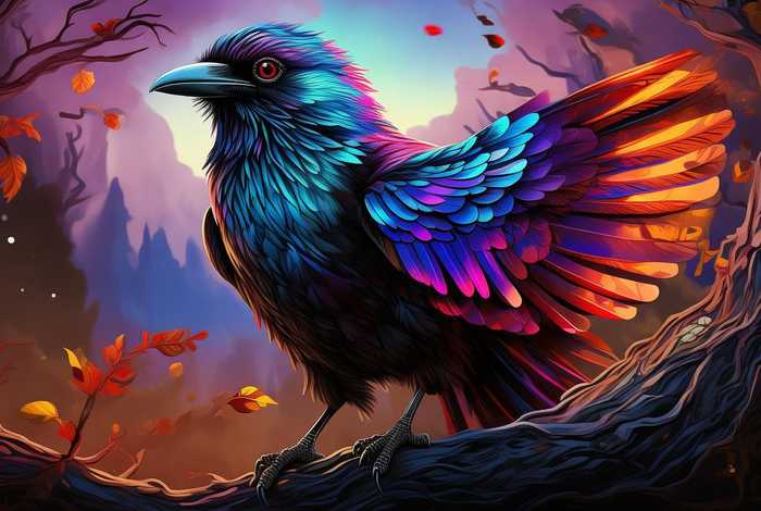 彩色的乌鸦故事;彩色的乌鸦绘本故事内容概括 彩色的乌鸦故事;彩色的乌鸦绘本故事内容概括