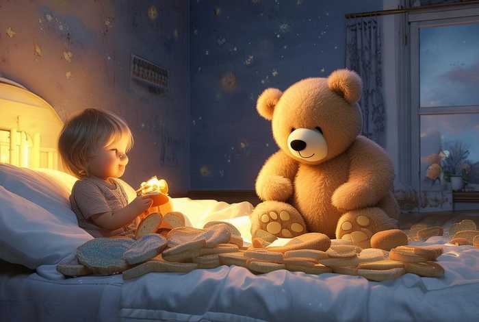 宝宝睡前故事小熊数面包（小熊数面包的故事在线听）