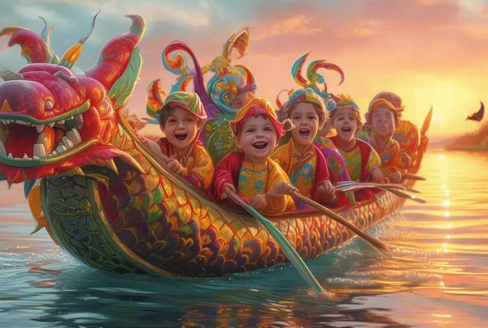 儿童龙舟睡前故事、幼儿园龙舟故事