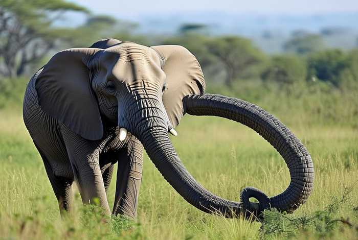 大象的鼻子被鳄鱼咬长；大象的鼻子被鳄鱼咬长了