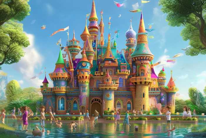 城堡儿童屋、儿童城堡屋顶