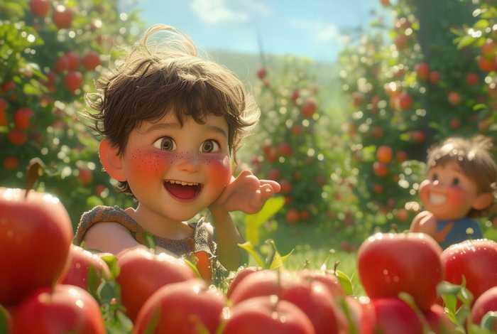 儿童送苹果故事；幼儿苹果故事