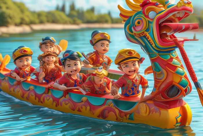 儿童赛龙舟图片（儿童赛龙舟图片简笔画）