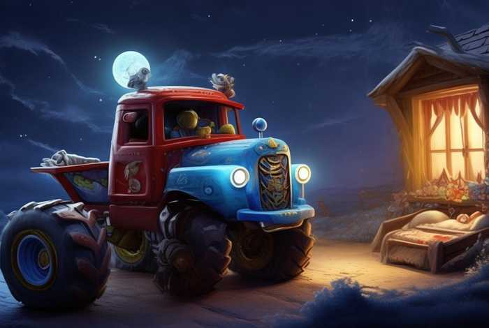 大型怪兽车儿童故事、怪兽车睡前故事