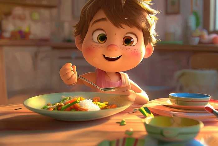 吃饭幼儿故事 - 幼儿生活故事创编关于吃饭
